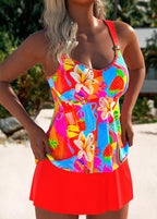 Eleanor - Elegantní květinové tankini plavkové šaty