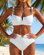 Robin - Elegantní bikiny s kovovým páskem