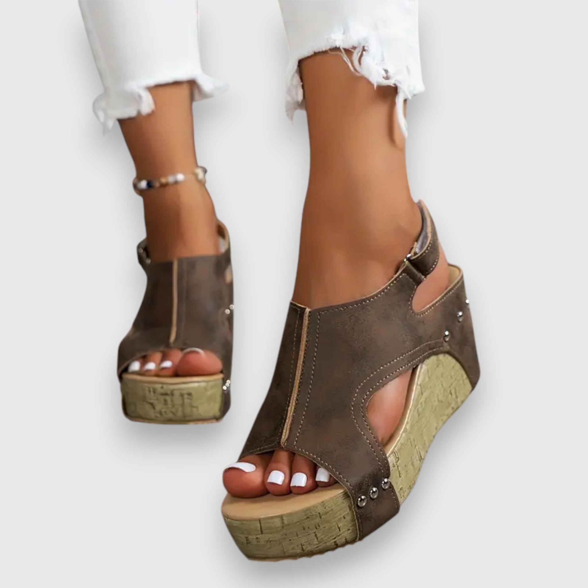 Mia – Vintage platformové sandály