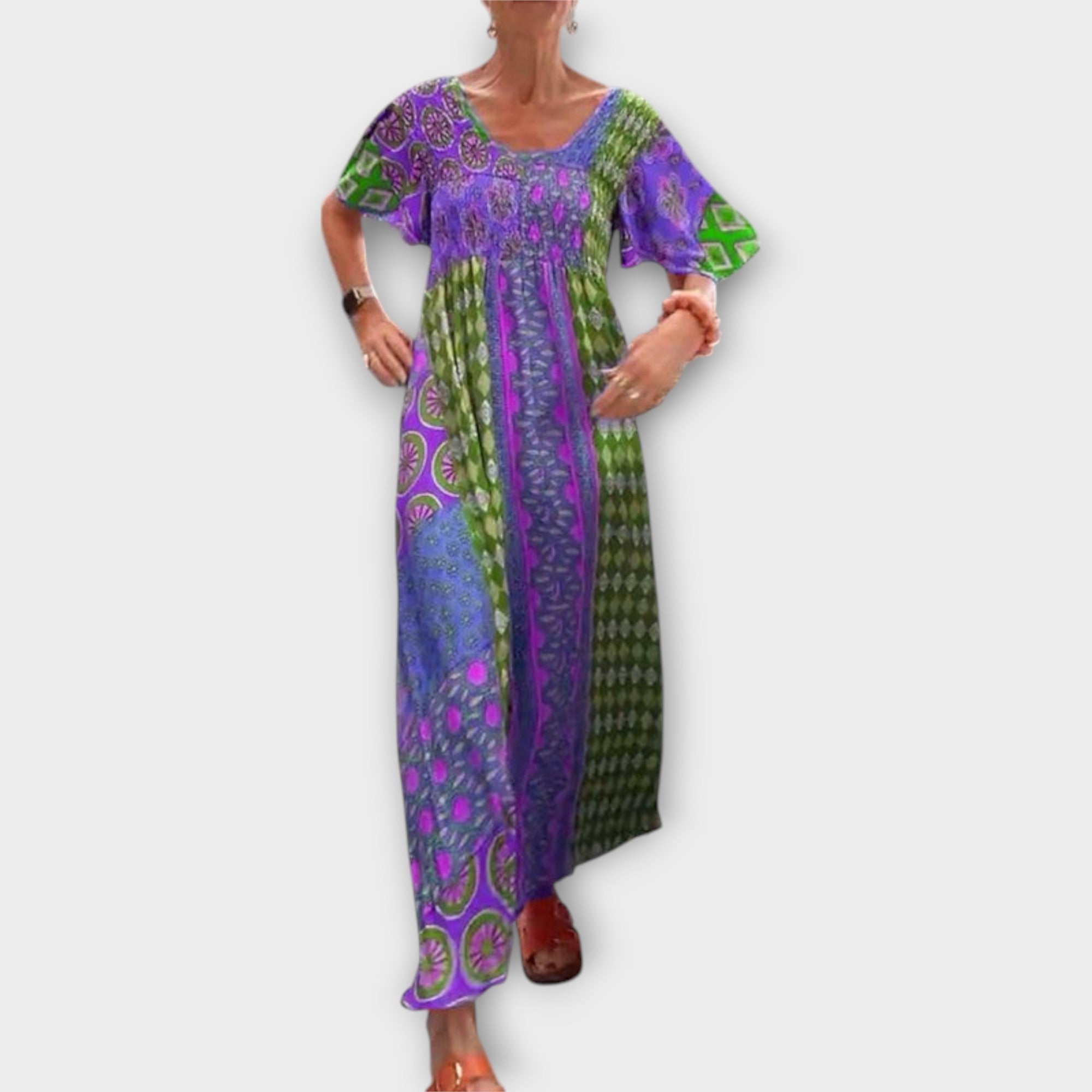 Melania - Vibrantní Boho šaty