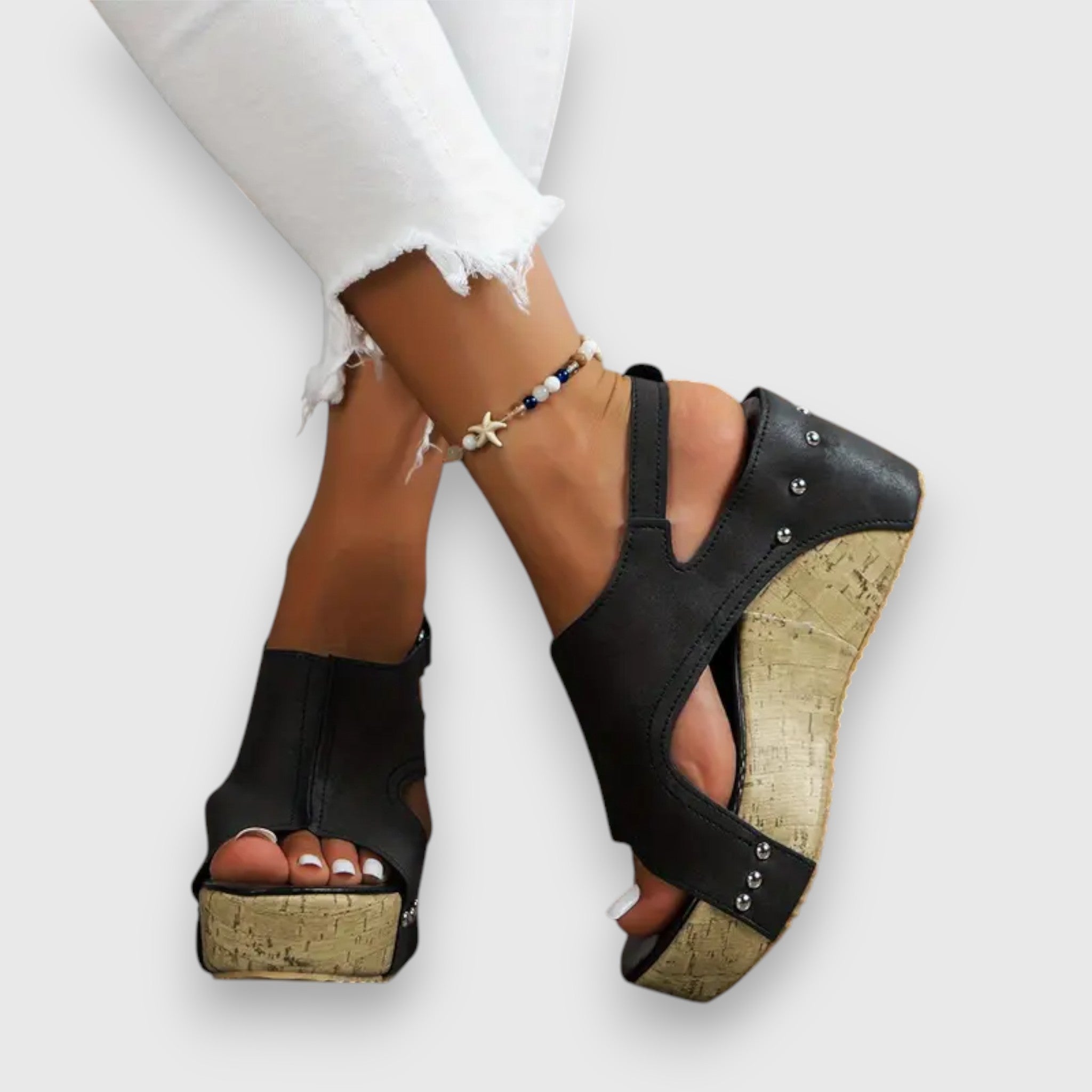Mia – Vintage platformové sandály