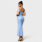 Ione - Bodycon šaty s odhalenými rameny a řasením