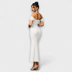 Ione - Bodycon šaty s odhalenými rameny a řasením