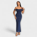 Ione - Bodycon šaty s odhalenými rameny a řasením