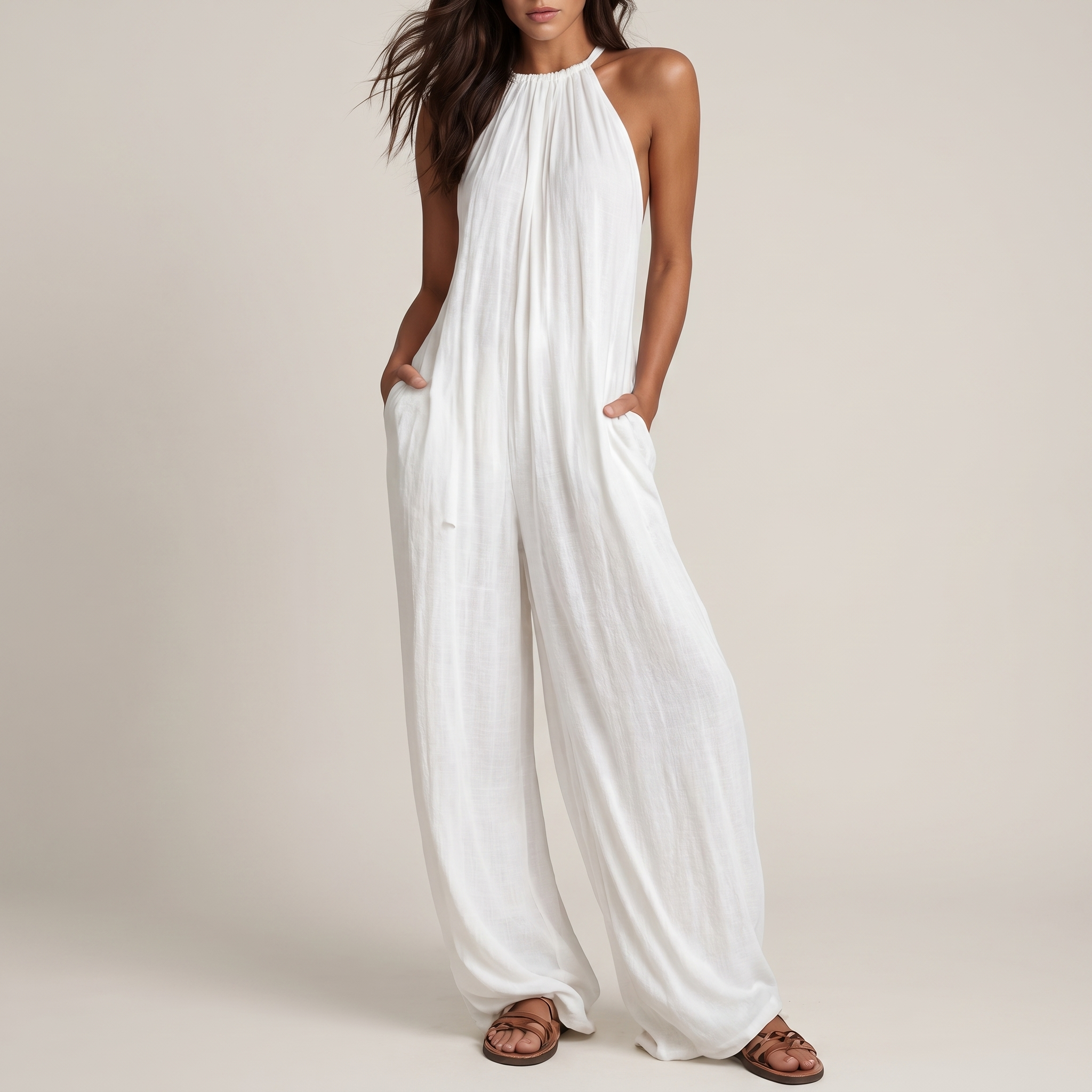 Nela - Luxusní plisovaný overal