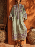 Amálie - Vyšívané boho šaty